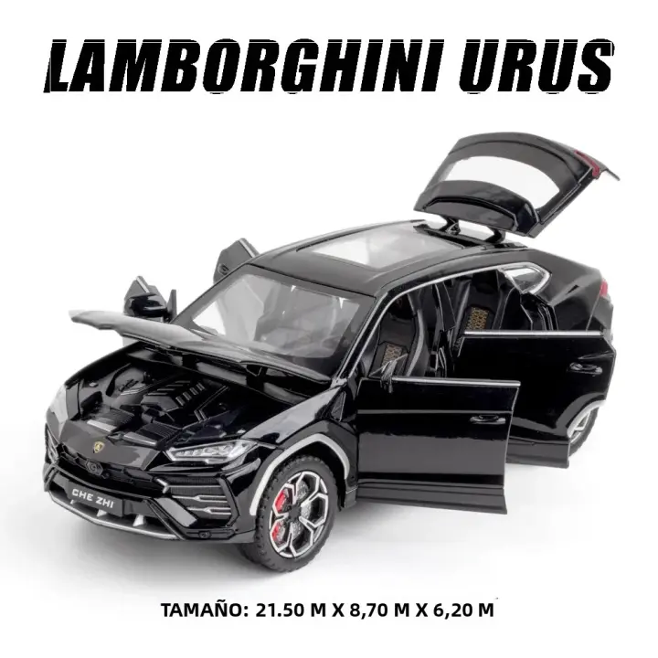Modelo a Escala 1:24 Lambors URUS SUV De Aleación Con Sonido Y Luz Juguete De Metal Para Colección Simulación Vehículo Diecast Para Niños - 1