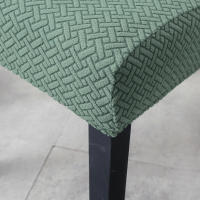Cubierta De Silla Jacquard Talla XL Con Espalda Para Bodas Y Comedor Cubierta De Asiento Moderna Resistente Al Envejecimiento Para Sillas De Cocina - details 8