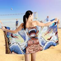 Toalla De Playa Microfibra De Anime One Piece Luffy Gear 5 Para Niños Toalla De Baño Suave Y Rápida Secado Para Camping Y Piscina - details 11