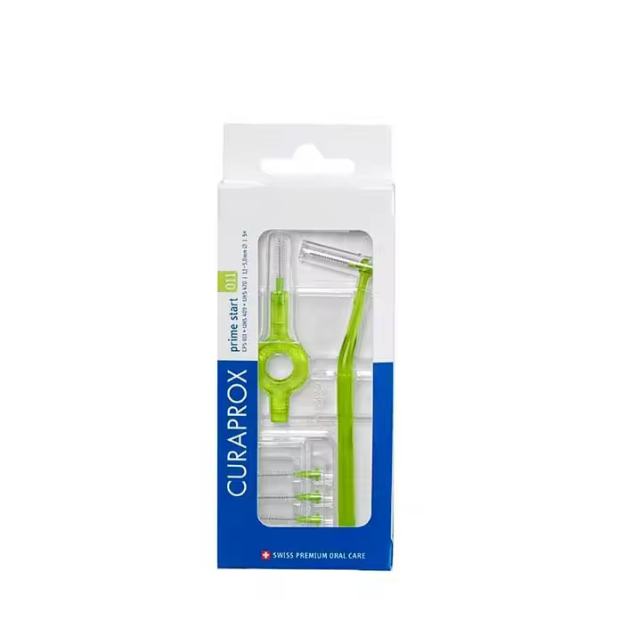 Curaprox Interdental Prime Start 011  5 Unidades + Mango - 1