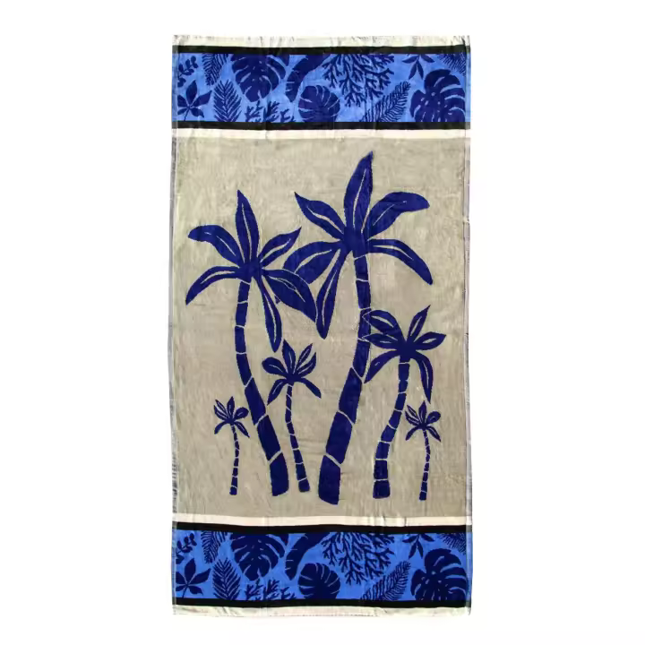 SUN & SURF Toalla de Playa Jacquard Grande 90x170 Ultra Suave Terciopelo Algodón 100% - Alta Calidad y Colores PREMIUM - 1