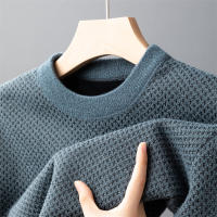 Nueva Suéter De Moda Para Hombres Casual Cuello Redondo Algodón Grueso Otoño Invierno Top Caliente Cómodo Estilo Clásico - details 5