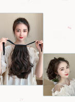 WIGSIN Extension De Cabello Sintético 10 Pulgadas Cola De Caballo Rizada Café Con Cordón Clip in Para Mujeres Peinado Corto Ondulado - details 3