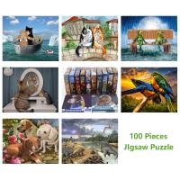 Rompecabezas De Papel 100 Piezas Con Imagen De Animales De Dibujos Animados Juguete Educativo Para Desestresamiento Regalo Para Niños Y Adultos - details 7
