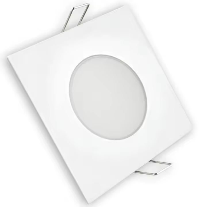 Aro LED Fijo IP65 Cuadrado Blanco 8W Fría Matel - 1