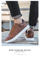 Zapatos Casuales De Cuero Para Hombre Mocasines Urbanos Cómodos Zapatillas Skateboard Color Marrón Tienda En Línea De Moda Masculina - details 9