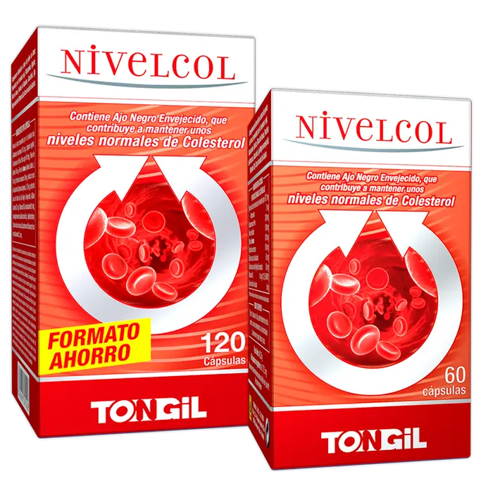 NIVELCOL 120 CAPSULAS. TONGIL. COMPLEMENTO ALIMENCIO QUE AYUDA A MANTENER NIVELES NORMALES DE COLESTEROL - 1