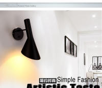 Lámpara De Pared Moderna Nórdica Con Enchufe Para Dormitorio Y Sala De Estar Iluminación Decorativa 220V E27 Material De Hierro - details 1