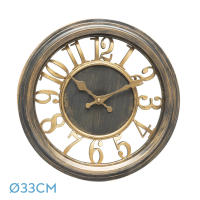 Reloj De Pared fabrilamp modelo  Limbo Negro / Plata 33d Movimiento continuo - details 2