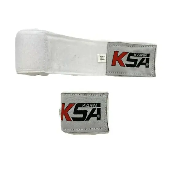 Vitalgym Par de Vendas de Boxeo Blancas con Protección Completa de Manos - 1