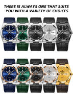 Reloj De Cuarzo Para Hombre BINBOND Marca Lujosa Impermeable Con Manos Luminosas Correa De Cuero Date Y Dia Semanal Resistente Al Choque - details 7