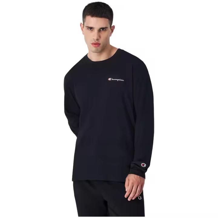 Camisetas De Manga Larga Champion para Hombre en color Negro - 1