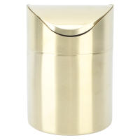 Mini Contenedor De Basura Para Encimera Ahorrador De Espacio Antihuella Acero Inoxidable 304 Para Escritorio En Oficina - details 4