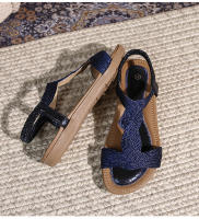 Nuevos zapatos de playa de alta gama de verano, ligeros, de lujo, a la moda, con diamantes de imitación, zapatos casuales para mujer, sandalias planas con banda elástica y punta con clip - details 33