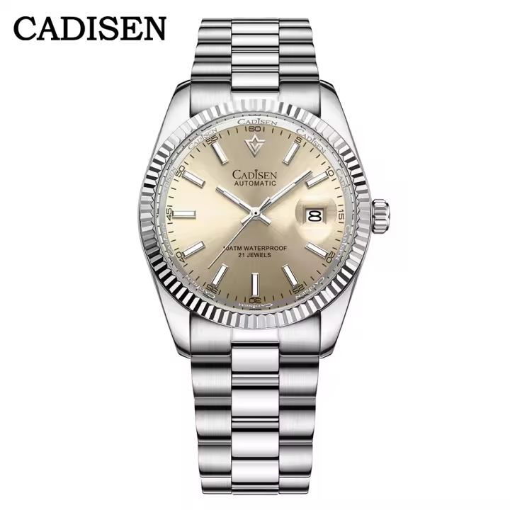 Reloj Mecánico Para Hombre CADISEN Lujo C3 Luminoso AR Cristal De Zafiro MIYOTA 8215 Resistente Al Agua 100M Regalo - 1