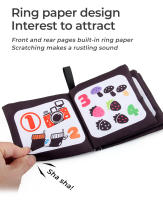 Libros De Aprendizaje Temprano Para Niños Y Niñas De 4 Páginas En Blanco Y Negro Juguete Educativo Montessori Para El Desarrollo Visual Y Sensorial - details 4