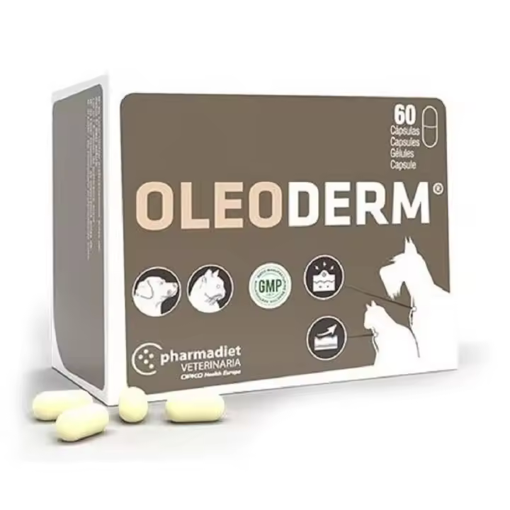 Pharmadiet Oleoderm alergias perros y gatos 60 cápsulas - 1
