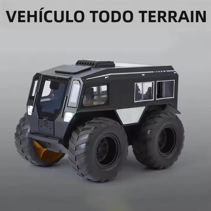 Modelo De Coche Todoterreno Ruso Sherp 1/24 Con Sonido Luz Puertas Abiertas Absorción De Choque Regalo Para Niños Metal No Batería - 1