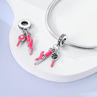 Perlas De Perfume Para Mujer Plata Esmaltada Colgante De Zapatos Altos Y Lápiz Labial Para Pulsera DIY Joyería - details 107