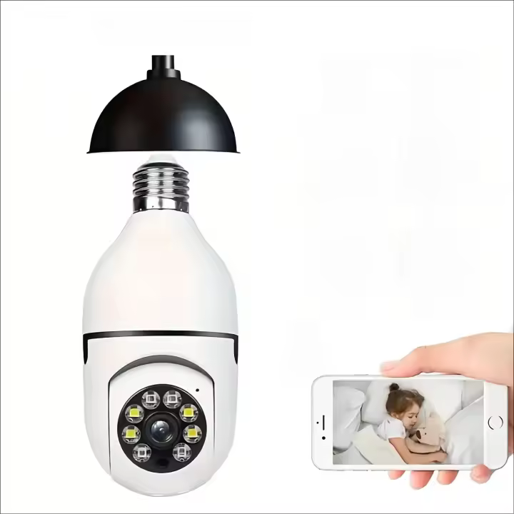 Bombilla Inteligente Tuya E27 Con Cámara De Vigilancia WiFi HD Nocturna Seguridad Audio Bidireccional Movilización Motion - 1