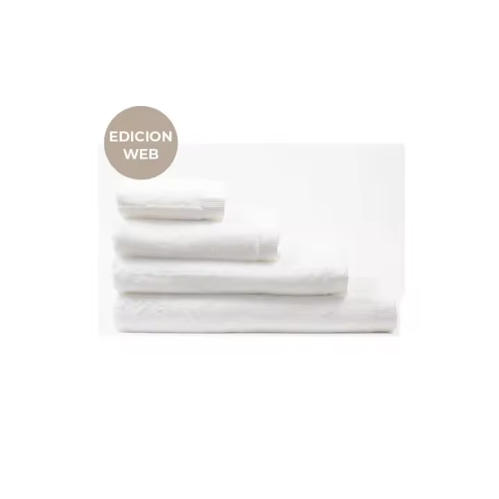 Manterol - Toalla asuan 100% algodón 600 gr/m² blanca.  Tamaño de tocador, lavabo, ducha y baño. Secado rápido, suave y esponjosa. Tejido de alta calidad y durabilidad. - 1