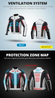 Chaqueta De Motocicleta Térmica Para Invierno Protección Contra Incidentes Ropa De Motocicleta Deportiva Para Carreras En Carretera Material Poliéster Y Nylon Unisex - details 3