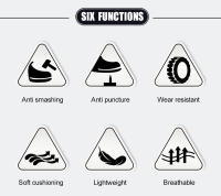 Zapatos De Seguridad Para Hombre Con Punta De Acero Antipinchazos Antideslizantes Y Antiprensión Suela De Goma Moda Trabajo Industrial - details 3