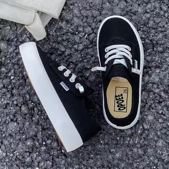Zapatos De Lona Para Niños Y Niñas 2188 Moda Primavera Otoño Bajo Tobillo Transpirables Talla Unisex Para Edad 7-13 Años - 1