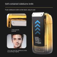 Afeitadora Eléctrica Multifuncional Para Hombres Recargable Impermeable Potente Para Uso Doméstico Y Viajes Shaving Essential - details 3