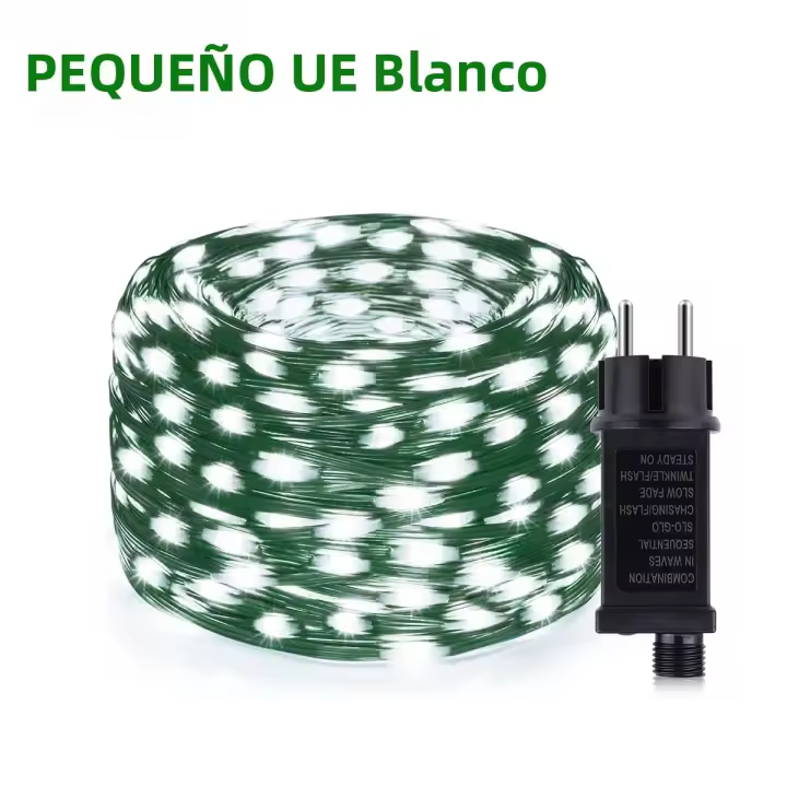 Luces De Hada LED Verde 220V EU Para Exteriores Y Interiores Decoración De Navidad Cumpleaños Árbol Bodas Fiesta Jardín Calidad CE RoHS UL - 1