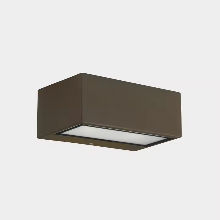 LEDS·C4 Aplique Ip66 Nemesis Aluminium 70*170Mm R7S 100W Marrón 1498Lm - 1