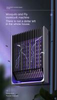 Lampara Eléctrica 2-en-1 Black Knight Asesino De Mosquitos Con Luz Ultravioleta Para El Hogar Atrapa Y Mata Mosquitos Y Avispas Material De Aluminio Potencia 2W - details 0