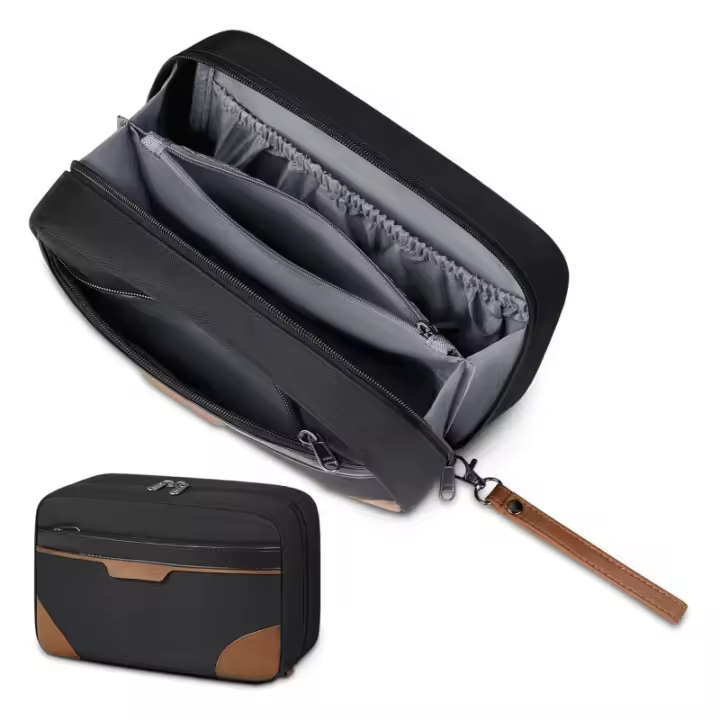Bolsa De Viaje Para Hombres Gran Capacidad Resistente Al Agua Estilo De Negocios Para Camping Y Viajes Cierre De Cremallera Material Oxford - 1