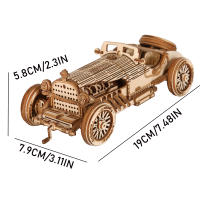 Puzzle De Madera 3D Modelo a Escala Kit De Artesanía DIY Regalo Para Cumpleaños Decoración Para El Hogar Juguete De Construcción - details 5