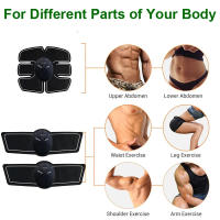 Estimulador Muscular Inteligente Entrenador De Abdomen Con Electrodo Para Pérdida De Peso Y Adelgazamiento Dispositivo De Modelado Corporal Negro Tamaño Multi SML - details 8