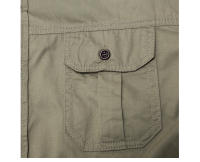 Camisa Militar Para Hombre Fredd Marshall 100% Algodón Manga Corta Estilo Casual Con Bolsillos Traje De Trabajo Camisa Sólida - details 14