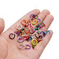 100Pcs Anillos De Salto Abiertos Colores 1.2x10mm Para Creación De Joyas DIY Accesorios Y Suministros De Metal Para Manualidades - details 7