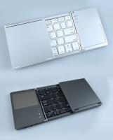 Teclado Inalámbrico Plegable Con Touchpad Bluetooth Para Windows Android IOS Teléfono Mini Teclado Multifuncional Con Botón Estándar De 63 Teclas Para Laptop Y Tablet - details 9