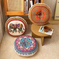 Cojín Redondo Vintage Para Silla Estilo Bohemio Retro Étnico Tapete Tatami Para Rincón De Ventana Almohada Colchoneta De Piso - details 7