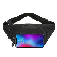 Bolsa De Pecho Multibolsillos Para Hombres Y Mujeres Mochila De Cintura Sin Manos Para Ejercicio Viaje Correr Material CANVAS Y Nylon Estilo Casual - details 5