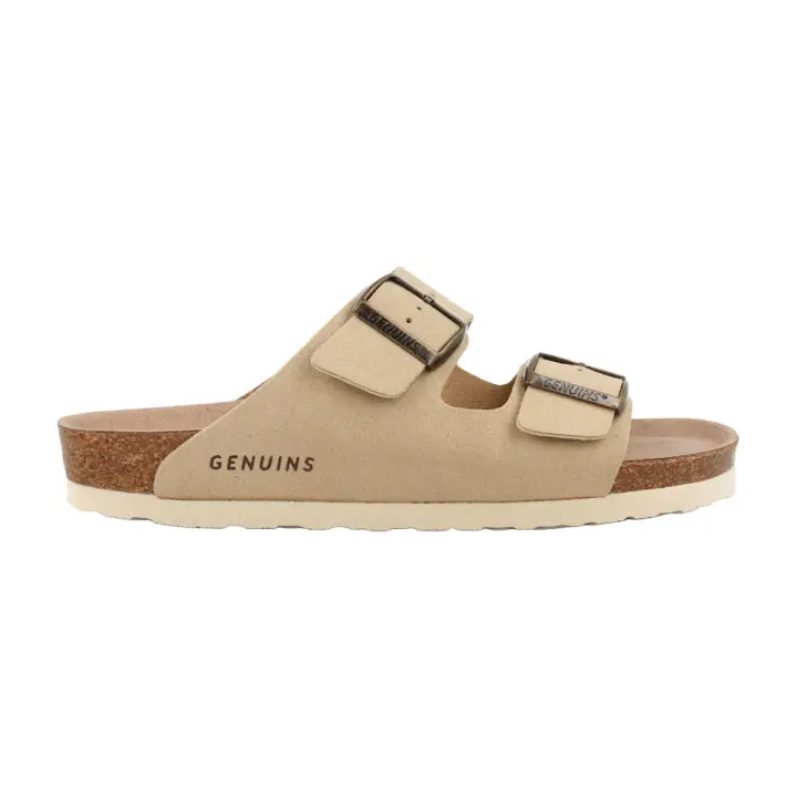 Sandalias Beige Genuins Hawaii Vegan Sand con Planta Anatómica - 1