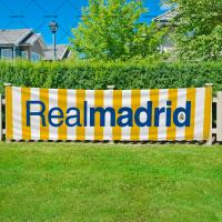 Bandera Larga De Jardín Para Exterior Y Garage Decoración De Pared Tapiz A-reals E-mADrids-R Diseño De Ciudades Impresión En Poliéster Tamaño Variado - details 5