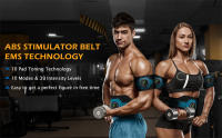 Cinturón De Estimulación Muscular EMS Para Adelgazamiento Y Modelado Corporal En Casa Y Gimnasio Para Hombres Y Mujeres Con 10 Modos Y 39 Niveles De Intensidad Azul USB Recargable Sin Necesidad De Hojas De Gel - details 0
