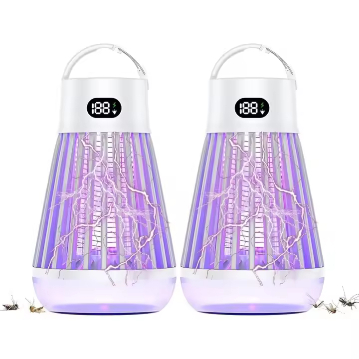 Mozz Guard Mosquito Zapper, Zapper de Insectos portáril de Nueva Generación 2024, Carga USB y bajo nivel de ruido, adecuado para interiores, Jardines domésticos, campamentos, P - 1