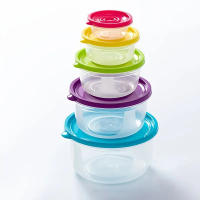 Cajas De Almuerzo Bento Portátiles Para Almacenamiento De Alimentos 5Pcs Organizador De Frutas Y Verduras Rectangular Material Plástico Para Uso Doméstico Y Exterior - details 1