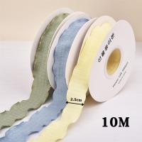 Cinta De Encaje Estilo Coreano En Color Crema De 10 Yardas Para Embalaje De Flores Regalos Cokcake Decoración Hecha a Mano - details 0