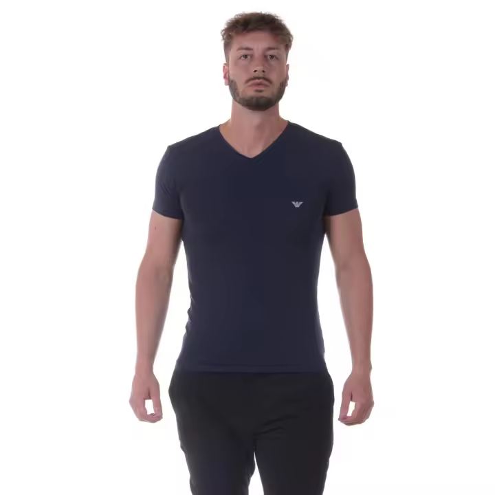 Camiseta Emporio Armani Cotton Man Azul 1108107 P512 135 - 1