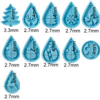 Molde De Silicona Para Colgante De Llave De Cristal Epoxy Resina UV Formas Geométricas DIY Suministros Para Joyería - details 9