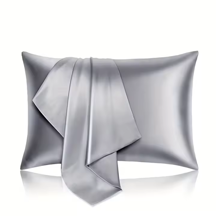 Funda de almohada de Seda Pure Mulberry 100% con Cierres de Cremallera Oculto suave y natural para Pelo y Pelo sin núcleo de almohada SSITO - 1