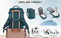 Mochila De Viaje Likros Grande Capacidad Impermeable Para Laptop Mochila De Negocios Para Hombres Y Mujeres Bolsa De Cabina Para Avión - details 2